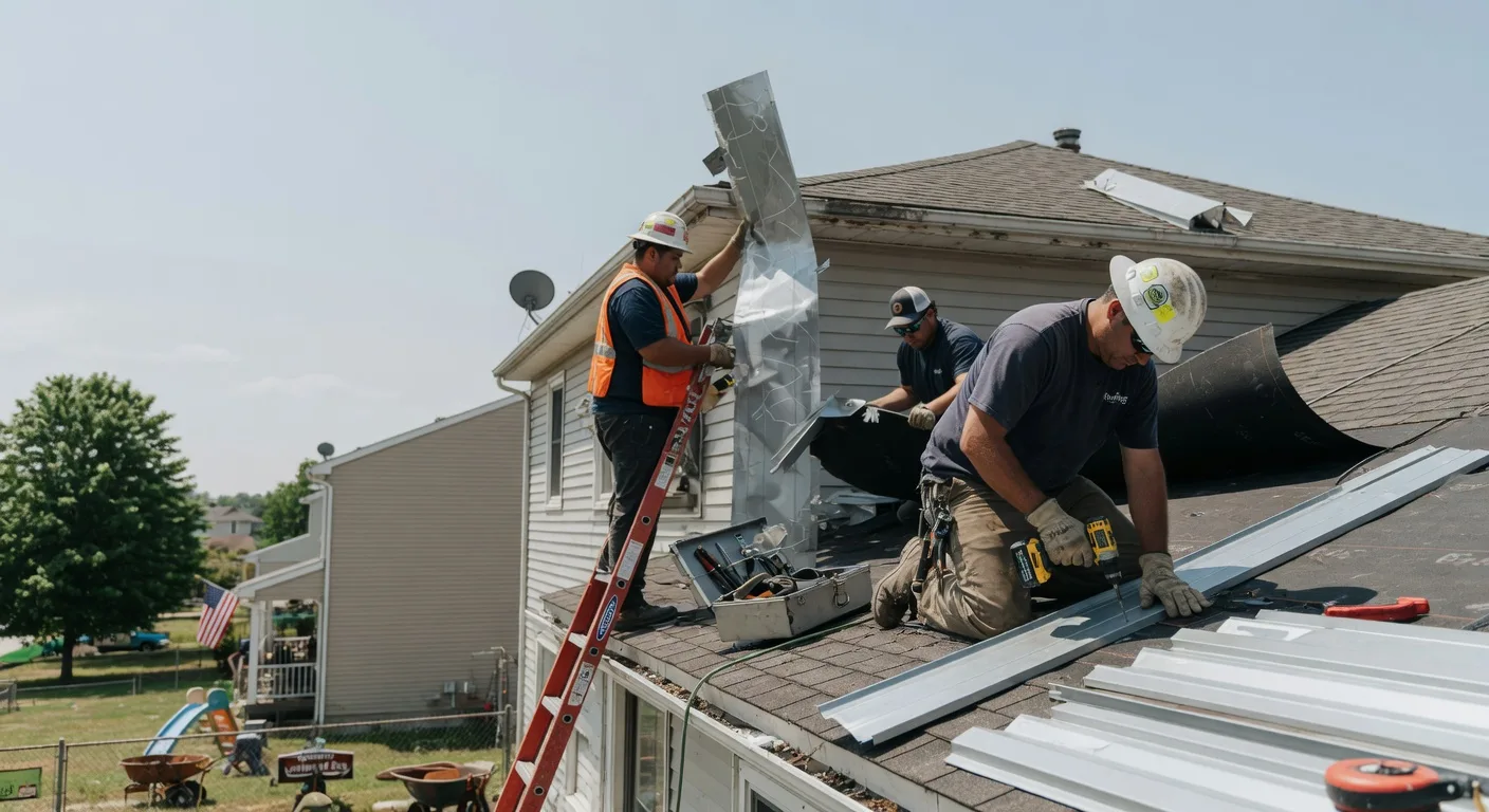 Storm Damage Metal Roof Repair in Jeffersontown, KY
